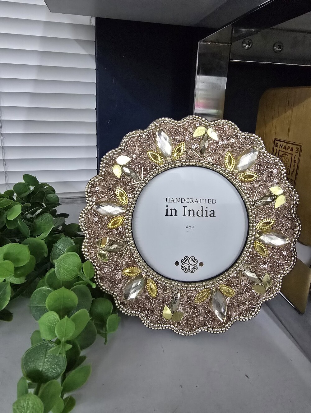 Beautiful Beaded 4in Frame